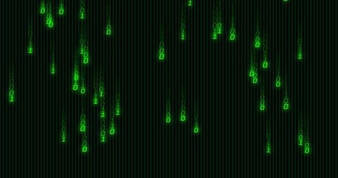 Green Digital Matrix Background with Binary Code Streams - Download Free Stock Images Pikwizard.com