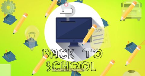 Back to School Concept with Education Icons