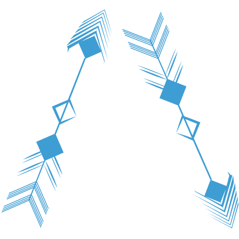 double blue arrow shapes on transparent background - Download Free Stock Videos Pikwizard.com