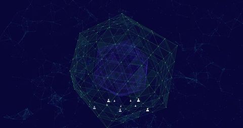 Digital networking geometry in virtual space