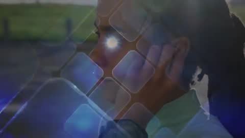 Tech Enthusiast Embracing Modern Communication Outdoors