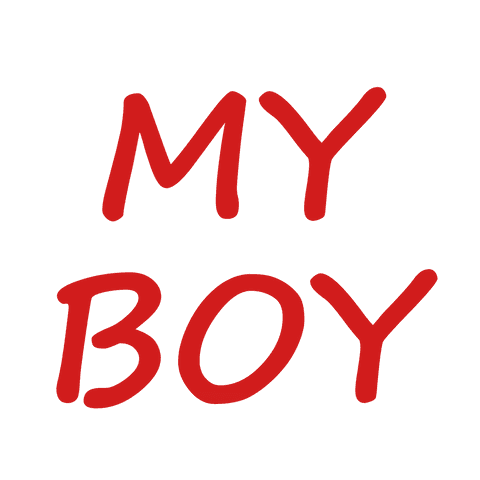 Red My Boy Text on Transparent Background - Download Free Stock Videos Pikwizard.com