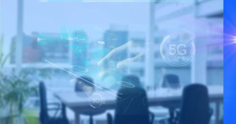 futuristic digital technology with 5g in modern office - Download Free Stock Images Pikwizard.com