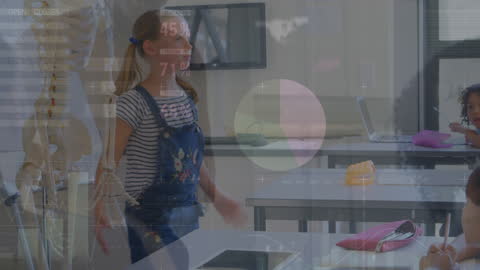 Creative Classroom Presentation with Interactive Data Insights