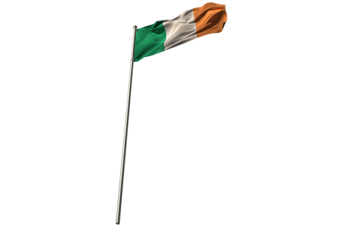 irish flag waving on transparent background: patriotic symbol - Download Free Stock Videos Pikwizard.com