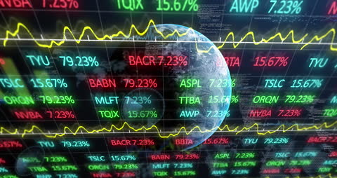 Global Financial Data Processing with Planet Background