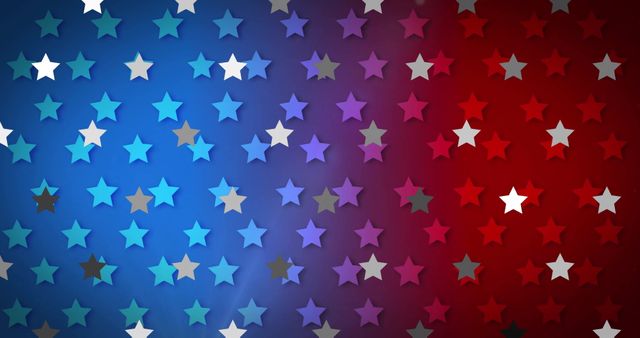 Patriotic Stars on Blue and Red Gradient Background - Download Free Stock Images Pikwizard.com