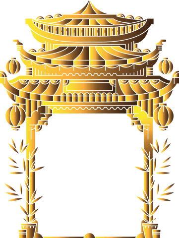 golden ancient chinese architecture on transparent background - Download Free Stock Videos Pikwizard.com
