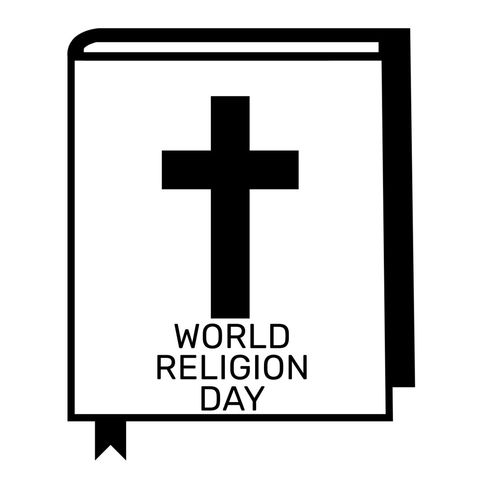 world religion day: cross book design for interfaith unity - Download Free Stock Templates Pikwizard.com