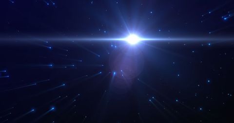 Dynamic Sparkling White Light with Blue Luminescent Trails - Download Free Stock Images Pikwizard.com