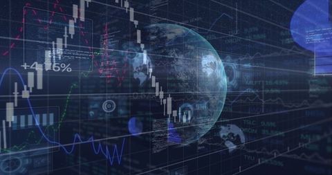 Global Business Interface with Digital Data Visualization Concepts - Download Free Stock Images Pikwizard.com