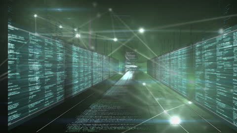 Futuristic Digital Universe with Network Connections