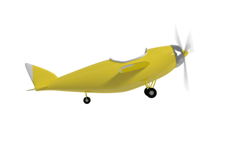 yellow vintage airplane illustration on transparent background - Download Free Stock Videos Pikwizard.com
