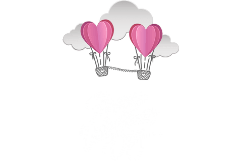 Happy valentine's day text with heart-shaped balloons on transparent background