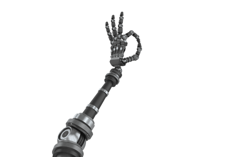 Transparent Background of Robotic Arm Giving OK Gesture - Download Free Stock Videos Pikwizard.com