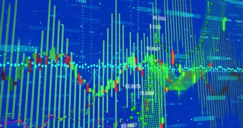 Digital Data Visualization with Global Financial Trends - Download Free Stock Images Pikwizard.com