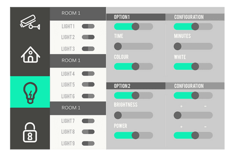 Modern Smart Home Interface Display with Transparent Elements - Download Free Stock Videos Pikwizard.com