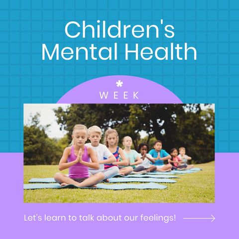 children practicing meditation in mental health awareness event - Download Free Stock Templates Pikwizard.com