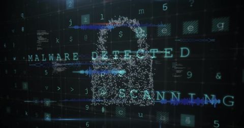 Digital Security Concept with Data and Padlock Visualization - Download Free Stock Images Pikwizard.com