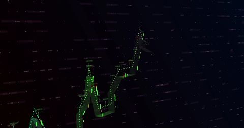 Digital Stock Market Chart on Grid Background - Download Free Stock Images Pikwizard.com