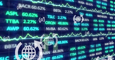 Dynamic stock market data and line charts