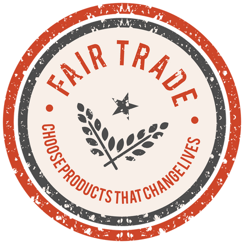 Fair trade badge sticker on transparent background vector