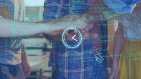 Clock Time Interweaved with Digital Data Coding Overlay on Diverse Team