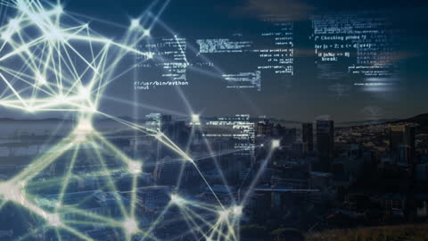 Futuristic Network Data Processing Over Urban Skyline