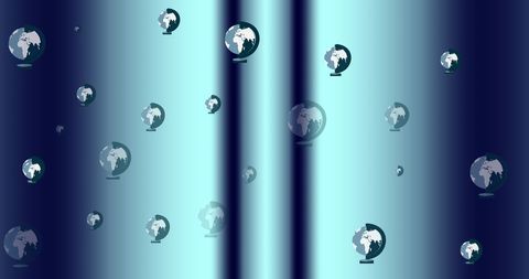 Seamless Pattern of Globes with Bright Gradient Background - Download Free Stock Images Pikwizard.com
