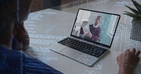Remote engineer collaborating in modern workspace