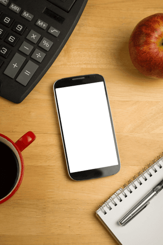 transparent smartphone with copy space on office desk mockup - Download Free Stock Videos Pikwizard.com