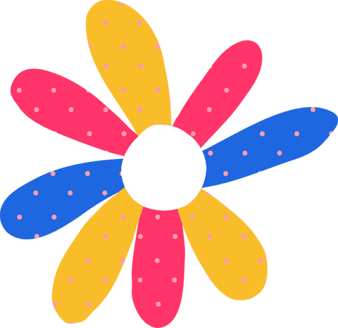 bright floral design with dotted petals on transparent background - Download Free Stock Videos Pikwizard.com