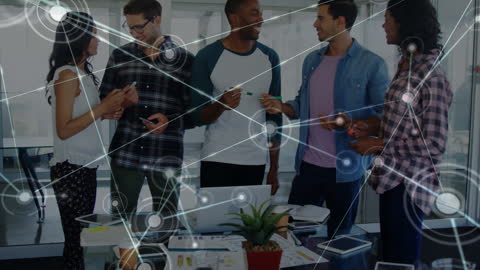 Diverse Team Engaging in Virtual Reality and Digital Connections