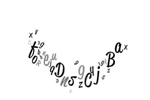 Floating Letters in Creative Design on a Transparent Background - Download Free Stock Videos Pikwizard.com