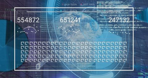 Digital Data Visualization Over Globe with Technology Interface - Download Free Stock Images Pikwizard.com
