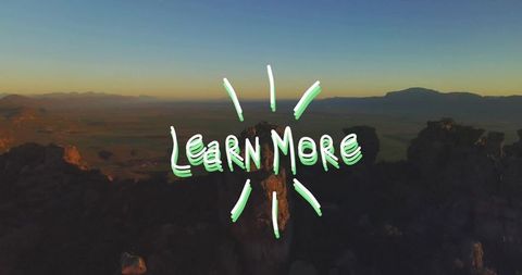 Digital inspire text overlay on breathtaking sunrise landscape