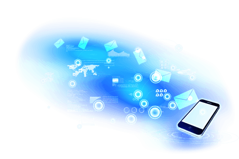 Transparent Illustration of Smartphone with Envelopes Icon Communication Concept - Download Free Stock Videos Pikwizard.com