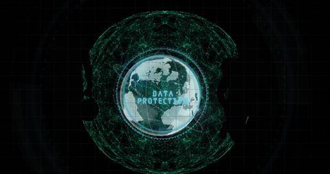 Data Protection on Globe with Network Connections - Download Free Stock Images Pikwizard.com
