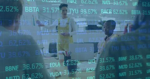 Diverse Business Team Analyzing Financial Data for Global Projects