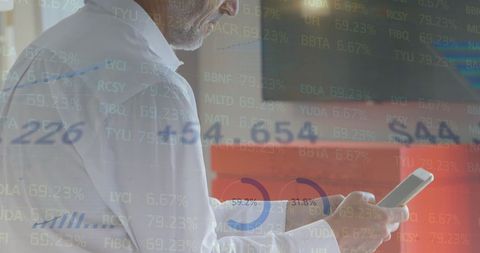 Caucasian Businessman Analyzing Financial Data - Download Free Stock Images Pikwizard.com