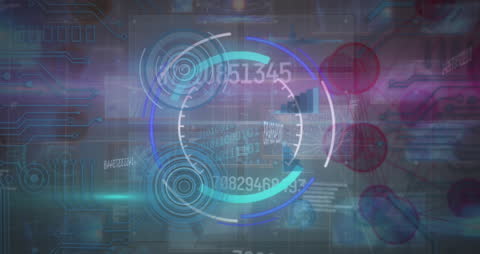 Digital Interface Animation Futuristic HUD Display