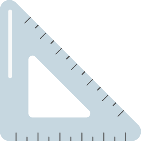 vector illustration of transparent set square with metric markings - Download Free Stock Videos Pikwizard.com
