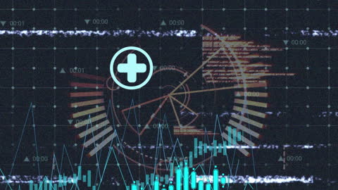 Animated Financial Data Processing with Futuristic Interface