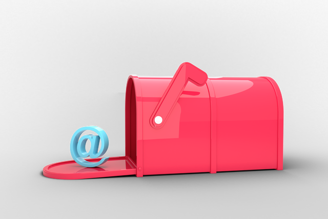 Transparent Digital Mailbox with At Symbol Illustration - Download Free Stock Videos Pikwizard.com