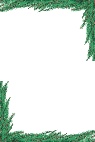 transparent christmas fir tree branch frame border - Download Free Stock Videos Pikwizard.com