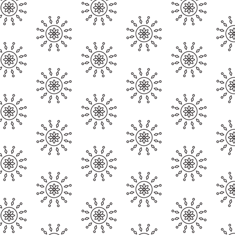 Black Rosette Pattern on Transparent Background Design Graphic - Download Free Stock Videos Pikwizard.com