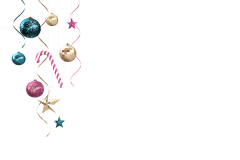 transparent hanging christmas baubles with festive streamers - Download Free Stock Videos Pikwizard.com
