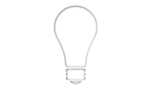Digital png lightbulb symbol on transparent background