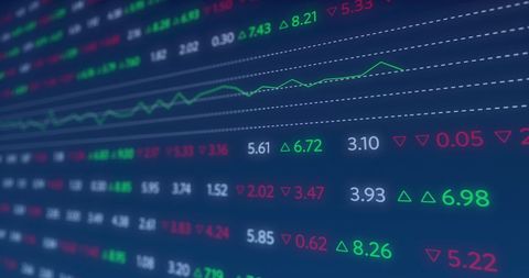 Digital Financial Data and Stock Market Graphs Display - Download Free Stock Images Pikwizard.com