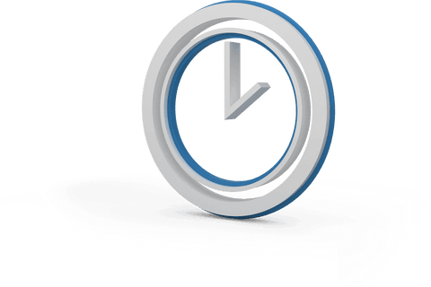 stylized transparent clock icon design on clear background - Download Free Stock Videos Pikwizard.com